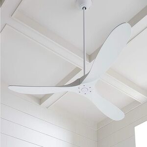 Monte Carlo Maverick Energy Star 60" Ceiling Fan with Remote Control Matte White